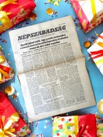1972 március 18  /  NÉPSZABADSÁG  /  SZÜLETÉSNAPRA! Regiujsag Ssz.:  13677