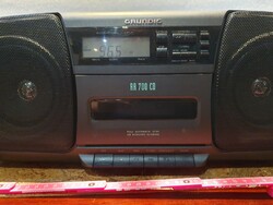 Retro halálmenő grundig RR700CD kazettás CD-s sétálómagnó boombox szocreál kádár space age 20