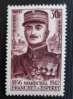 Fr1092 / Franciaország 1956 Franchet marsall bélyeg postatiszta