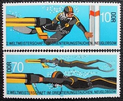 ND2961-2 / NDK 1985 2. tájfutó műugró világbajnokság bélyegsor postatiszta