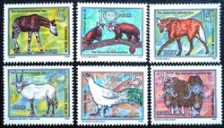 ND2522-7 / NDK 1980 Veszélyeztetett állatok bélyegsor postatiszta