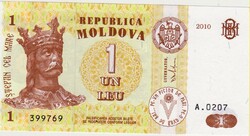 Moldova 1 lej 2010 UNC