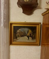 Berkes Antal antik ragyogó festménye!