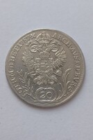 Ezüst 20 Krajcár B ( Ausztria-Körmöcbánya) 1787-es kiadás, II.József