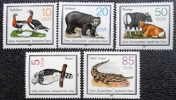 ND2952-6 / NDK 1985 Védett állatok bélyegsor postatiszta