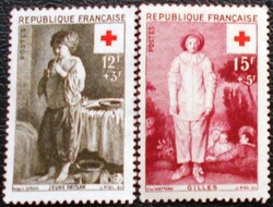 Fr1117-8 / Franciaország 1956 Vöröskereszt bélyegsor postatiszta