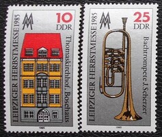 ND2963-4 / NDK 1985 Lipcsei Őszi Vásár bélyegsor postatiszta