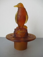 Üveg pingvin (Libochovice, Csehszlovákia, 1930-1940), 20 cm !!!