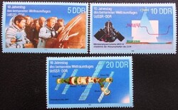 ND3170-2 / NDK 1988 NDK-Szovjetunió űrhajózási együttműködés bélyegsor postatiszta