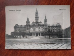 Győri képeslap régi kihajthatós levelezőlap a város nevezetességeivel 1914