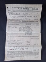 Hivatalos brit örökösödési (estate duty) dokumentumcsomag Geoffry Sleigh Cumberland 1926-1930