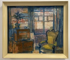 Göllner Miklós (1902-1977) 65x75 cm EREDETI olajfestménye