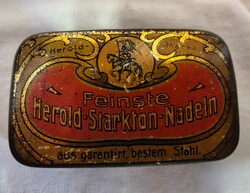 Régi gramofon tű doboz