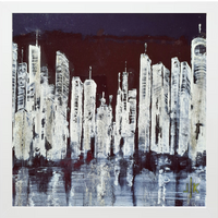 SKYSCRAPERS - landscape festmény trió Kuzma Lilla
