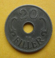 Magyar Királyság 20 fillér 1941 (T4)