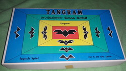 1989. SIMON KFT. BAJA - TANGRAM - JÁTSZATLAN ÁLLAPOTÚ FA KOCKA kreatív játék valaha tanterv része