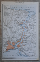 "Boszporus térképe" cca 1900 A Pallas Nagylexikon térkép melléklete