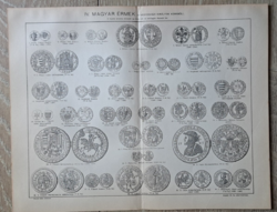 "IV. Magyar érmek a vegyesházi királyok korából" cca 1900 A Pallas Nagylexikon melléklete