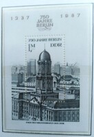 NDb84 / NDK 1986 A 750 éves Berlin blokk postatiszta