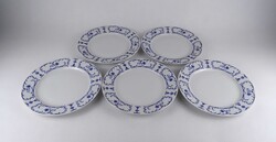 1W160 Régi cseh MZ porcelán lapos tányér készlet 5 darab