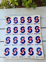 Vintage, retro Skála-Coop matricaív_2 db