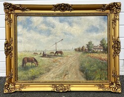 Barsi Béla , olaj- vászon festmény !