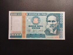 Peru - 10 000 Intis 1988 UNC