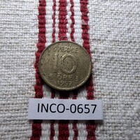 Svédország 10 Öre 1957 VF
