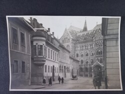 Régi fotó - Budai Várnegyed, Úri utca – háttérben a Levéltár épülete, 1930-as évek