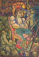 Molnár László grafikusművész - Dózsa György megkoronozása