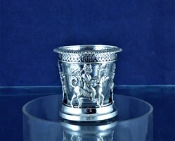 POMPÁS, ANTIK, EZÜST FOGVÁJÓTARTÓ, PÁRIZS, CA. 1820!!!