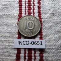Svédország 10 Öre 1953 VF