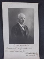 Antik fotó Scherffel Sándor, evangélikus lelkész - Krompach /Csehország/, 1921. november 7.