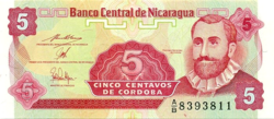 Nicaragua 5 Centavos de Córdoba 1991 UNC