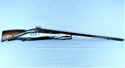 KÁPRÁZATOS, ANTIK, DUPLACSÖVŰ PUSKA, FRANCIAORSZÁG, CA. 1820!!!