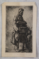 F.Antal Elemér (1896 - 1991) - Koldus rézkarc