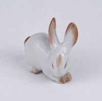 1V745 Zsolnay nyúl, nyuszi porcelán figura