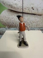 Drasche Favágó Fiú Porcelán BB Szignóval A157