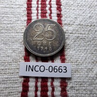 Svédország 25 Öre 1948 VF