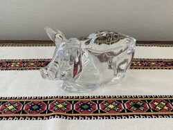 Francia Crystal d'Arques kristályüveg malac