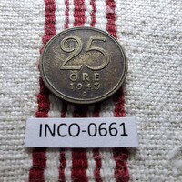 Svédország 25 Öre 1943 VF