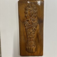 Mézeskalács figurás kerámia falidísz
