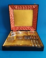 Ezüst 6 személyes evőeszköz készlet 27 darabos 1.664 gramm