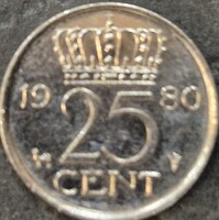 Hollandia 25 cent, 1980.