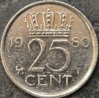Hollandia 25 cent, 1980.