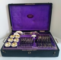 Silver 12-person cutlery set 76 pieces 3.436 grams violin shape