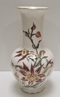 Zsolnay Orchidea / Liliom mintás Váza #2487