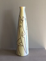 Zsolnay, modern retro váza, Török János, 1960.