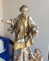 Bárok fa egyházi szobor kompozíció 18 Sz vége .
