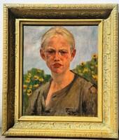 Tóth Gyula -Viola napsütésben-1920-